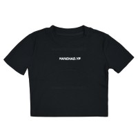 تیشرت اسپرت طرح لاتین  ماه رنگ مشکی