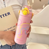 فلاسک آب رنگ صورتی 600 میل Yes Water