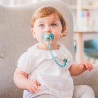 پستانک تکی بادامی 6 - 18 ماه طرح گلد سبز سواوینکس Suavinex(دارای جعبه)