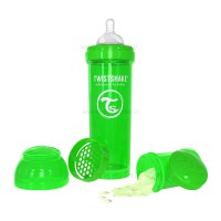 شیشه شیر 330 میل سبز تویست شیک Twistshake