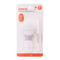 ست شانه و برس نوزاد سفید - طوسی رووکو Rovco