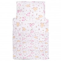 سرویس خواب مسافرتی2 کاره طرح حیوانات رنگ صورتی ایسیز isiz