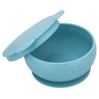 کاسه درب دار سیلیکونی رنگ سبز مینیک اوی اوی Minik Oioi