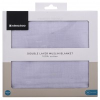 دورپیچ نخی دو لایه طرح پرنده رنگ آبی کیکابو