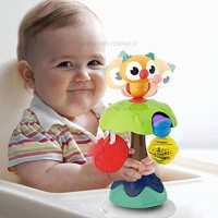 جغجغه صندلی غذا طرح جغد چسبان هولی تویز Hola toys