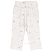 شلوار تمام چاپ طرح کانگور و دوستان رنگ کرم نیلی Nili