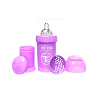 شیشه شیر آنتی کولیک 180 میل پاستل بنفش تویست شیک Twistshake