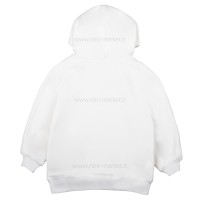 هودی داخل‌کرک اسپرت طرح لاتین رنگ شیری