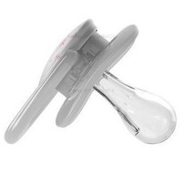 پستانک تکی درب دار طرح ستاره رنگ سفید سایز 6 تا 0 ماه دکتربراون Dr.brown