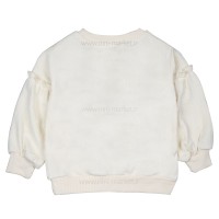 بلوز جودون دخترانه طرح گل رنگ شیری