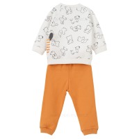 بلوز شلوار پسرانه طرح سگ رنگ نارنجی ایندیگو Indigo
