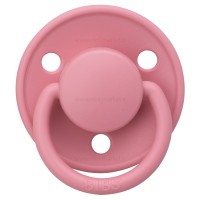 پستانک تکی سیلیکونی سایز 6 -18 ماه رنگ صورتی فاقد جعبه بیبز Bibs