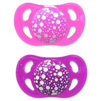 پستانک 2 عددی 0-6 ماه صورتی-بنفش تویست شیک Twistshake