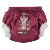 شورت آموزشی خرس سایز XXL رنگ زرشکی مایا Maya