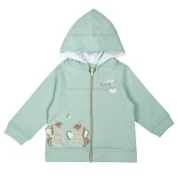 سويشرت طرح يونيکورن رنگ سبز نيلي Nili