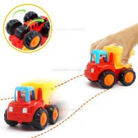 ماشین قدرتی کامیون هولی تویز huile toys رنگ قرمز