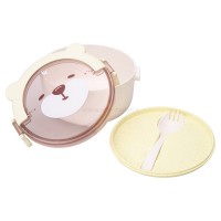 ظرف غذا گیاهی طرح خرسی رنگ سبز برند خارجی