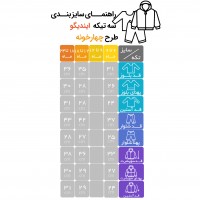 سه تیکه پسرانه طرح چهارخانه رنگ قهوه ای ایندیگو Indigo