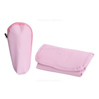 ساک لوازم چرم دوخت چهارخانه صورتی 003 baby4life