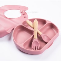 ست ظرف غذا سیلیکونی 4 تکه رنگ کالباسی کیدز لایف Kids Life