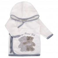 ست حوله 5 تیکه طرح دو خرس رنگ سفید طوسی مادر کر mothercare