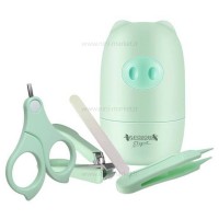 ست مانیکور طرح خوک رنگ سبز بیبی سیل Babisil