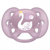 پستانک بادامی تکی الترا سافت 6 - 18 ماه طرح قو اونت Avent (بدون جعبه)