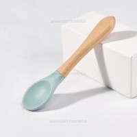 قاشق و چنگال چوبی رنگ آبی اوی اوی Oi Oi