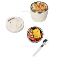 فلاسک غذا دو محفظه ای رنگ کرم پینکا Pinkah