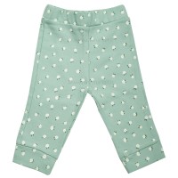 شلوار طرح يونيکورن تمام چاپ رنگ سبز گلدار نيلي Nili