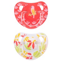 پستانک دوعددی ارتودنسی 6_18 ماه طرح طوطی – گل سواوینکس SUAVINEX