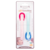 قاشق حرارتی 2 عددی صورتی - آبی بیبی سیل Babisil