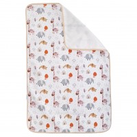 زیرانداز تعویض طرح زرافه سایز کوچک رنگ کرمی ایسیز