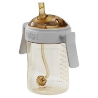 لیوان آبخوری 300 میل رنگ طوسی هی‌اورشی HeOrShe