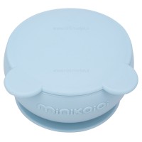 کاسه درب دار سیلیکونی رنگ آبی مینیک اوی اوی Minik Oioi