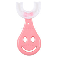 مسواک چرخشی U رنگ صورتی برند خارجی