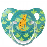 پستانک تک عددي 18 ماه به بالا ارتودنسي طرح پلنگ سبز سواوینکس Suavinex  (بدون جعبه)