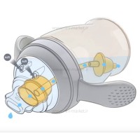 لیوان آبمیوه خوری 180 میل رنگ آبی هی اور شی Heorshe