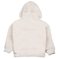 هودی داخل‌کرک اسپرت طرح لاتین رنگ کرم