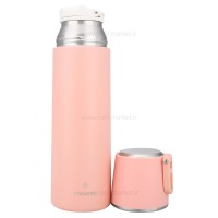 فلاسک آب رنگ صورتی 500 میل yes water