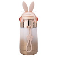 فلاسک آب استيل طرح خرگوش رنگ طلایی هلو دریم Hello dream