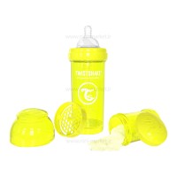 شیشه شیر آنتی کولیک تویست شیک 260 میل زرد Twistshake