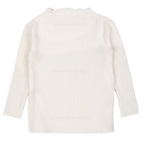 بلوز دخترانه طرح راه راه رنگ کرم