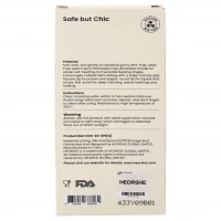 ست قاشق دو عددی سیلیکونی رنگ سفید هی اور شی heorshe