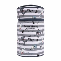 فلاسک غذاي همراه با کيف طرح سگ طوسی پینکا Pinkah