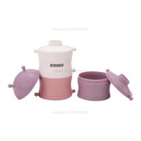 انباری غذا و شیرخشک سه طبقه رنگ کالباسی رووکو Rovco