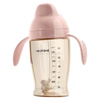 لیوان آبمیوه خوری 280 میل رنگ صورتی هی اور شی Heorshe