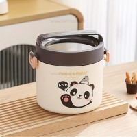 ظرف غذا استیل یک طبقه رنگ طوسی خارجی