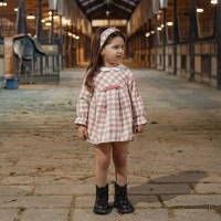 سارافون طرح پیچازی رنگ صورتی کرم ایندیگو Indigo