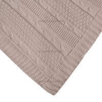 پتو بافت نوزاد رنگ طوسی بی بی فورلایف Baby4life